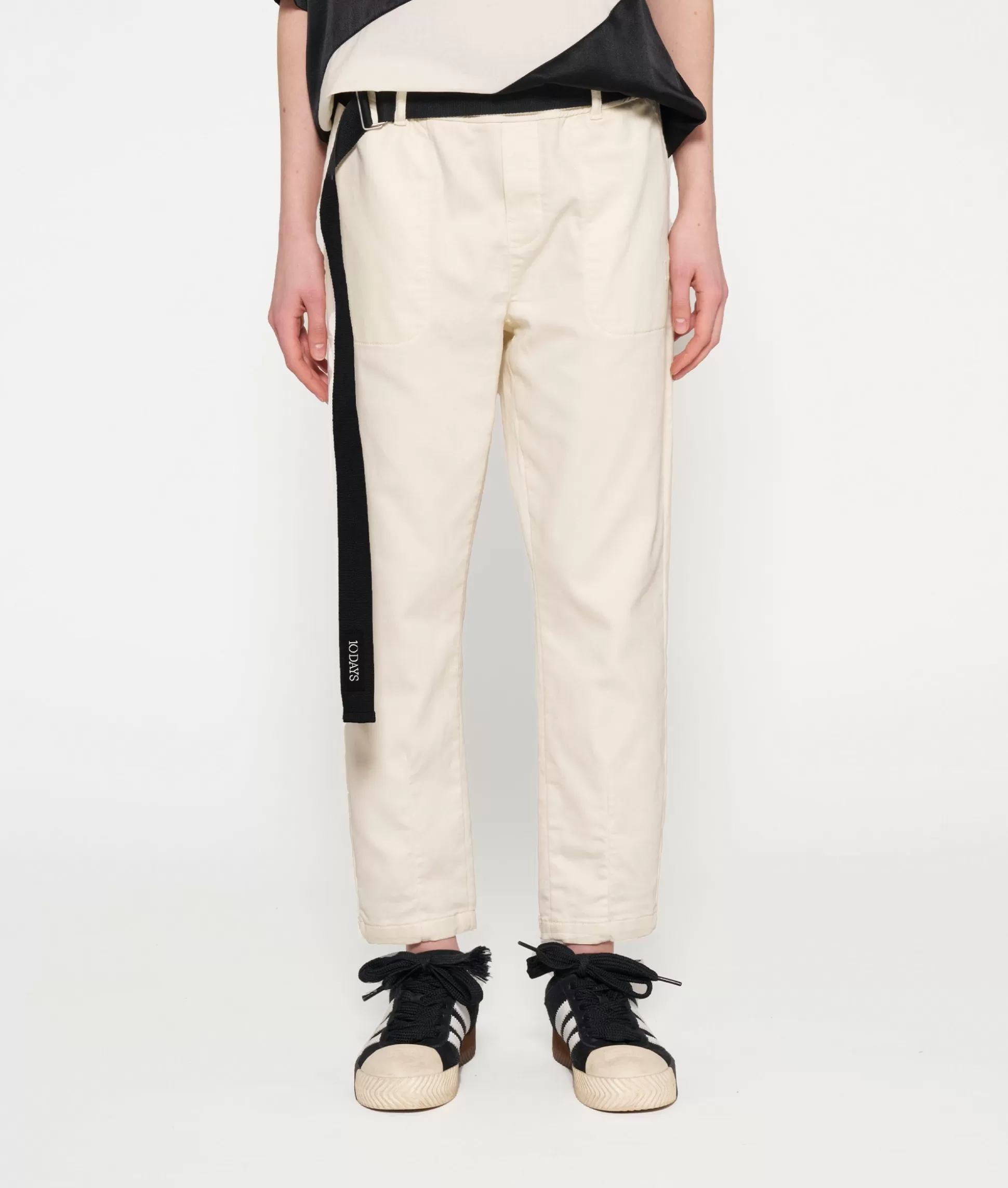 Belted Pants Jog Denim>10DAYS Cheap