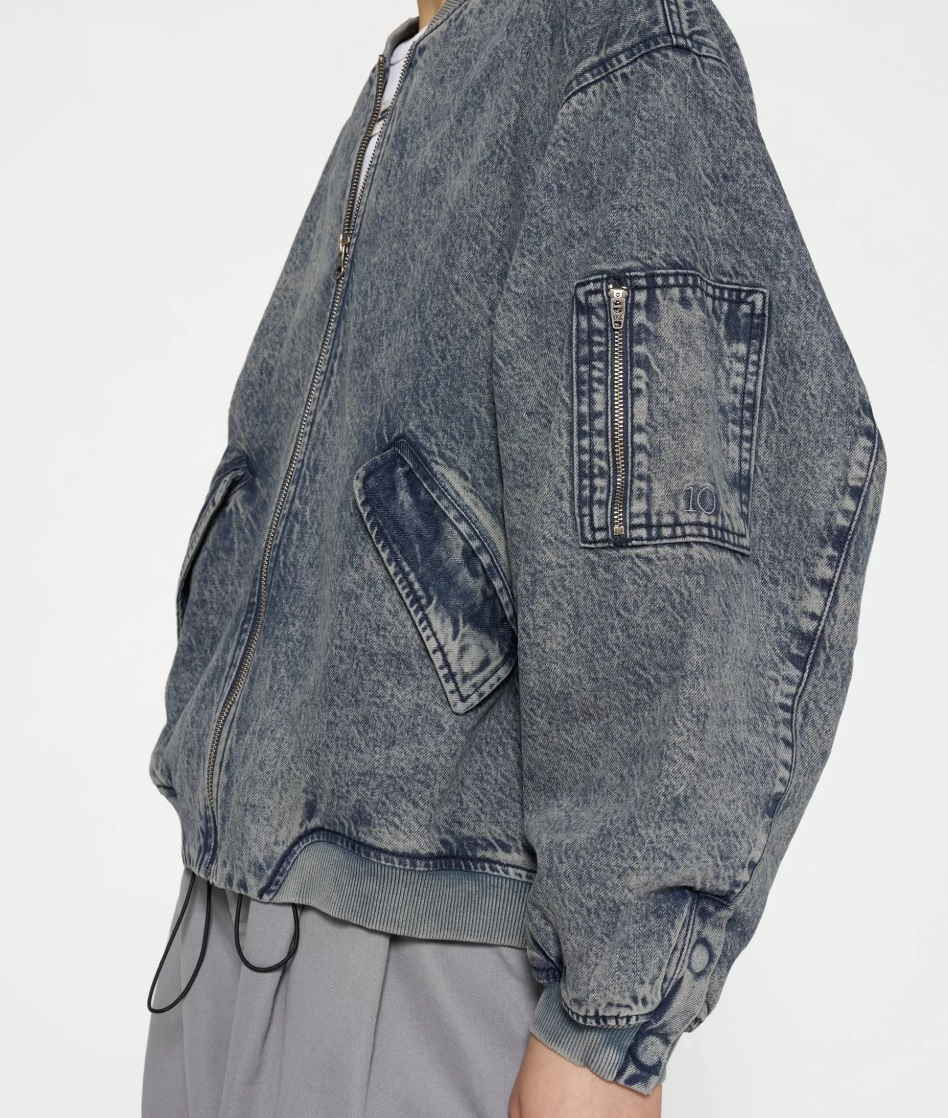 Bomber Jacket Denim>10DAYS Outlet