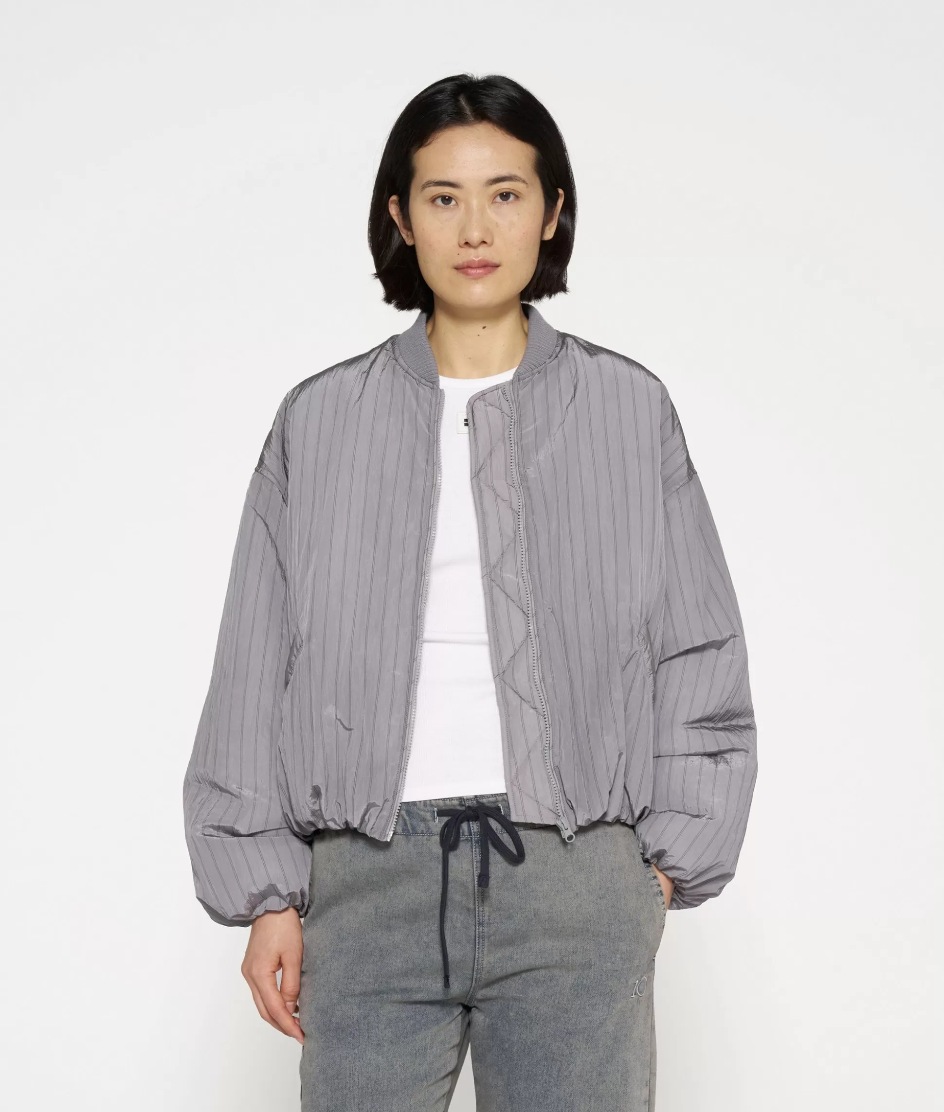 Bomber Jacket Pinstripe>10DAYS New