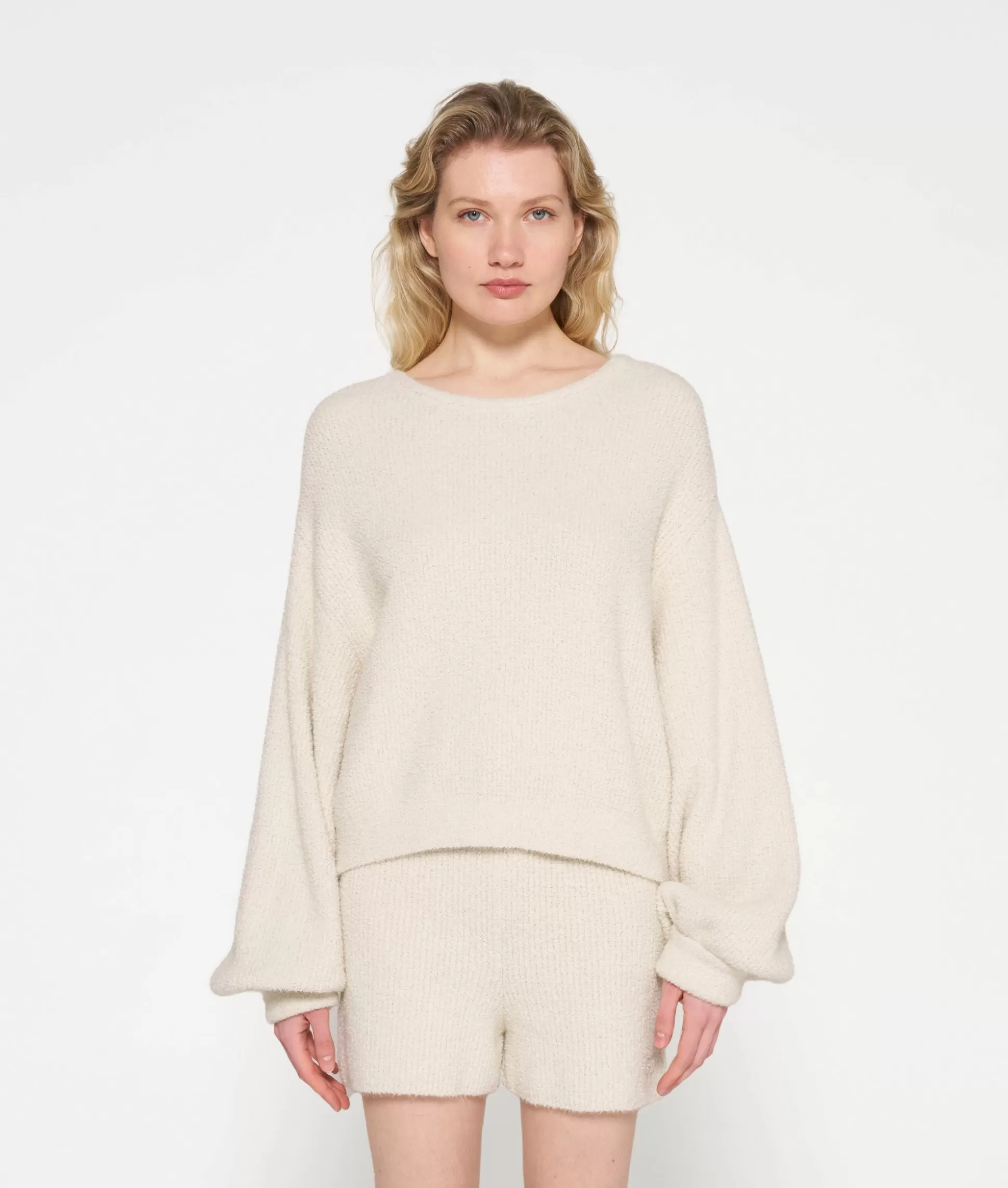 Boucle Knit Sweater>10DAYS Shop