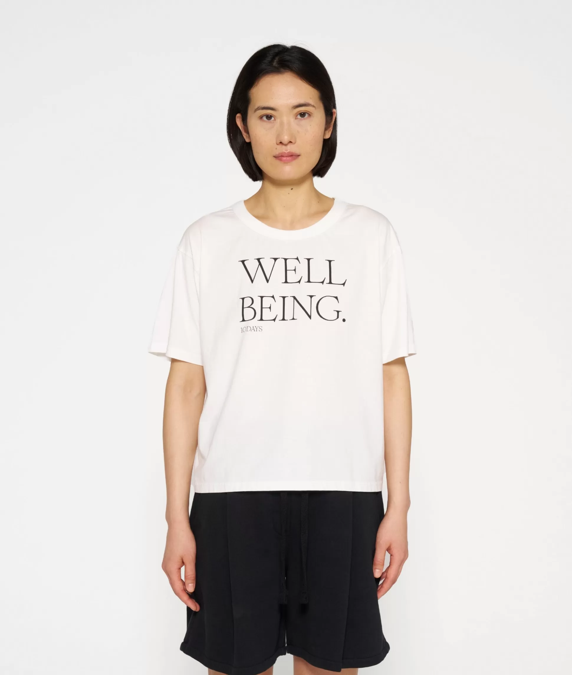 Cotton Tee Well Being>10DAYS Fashion