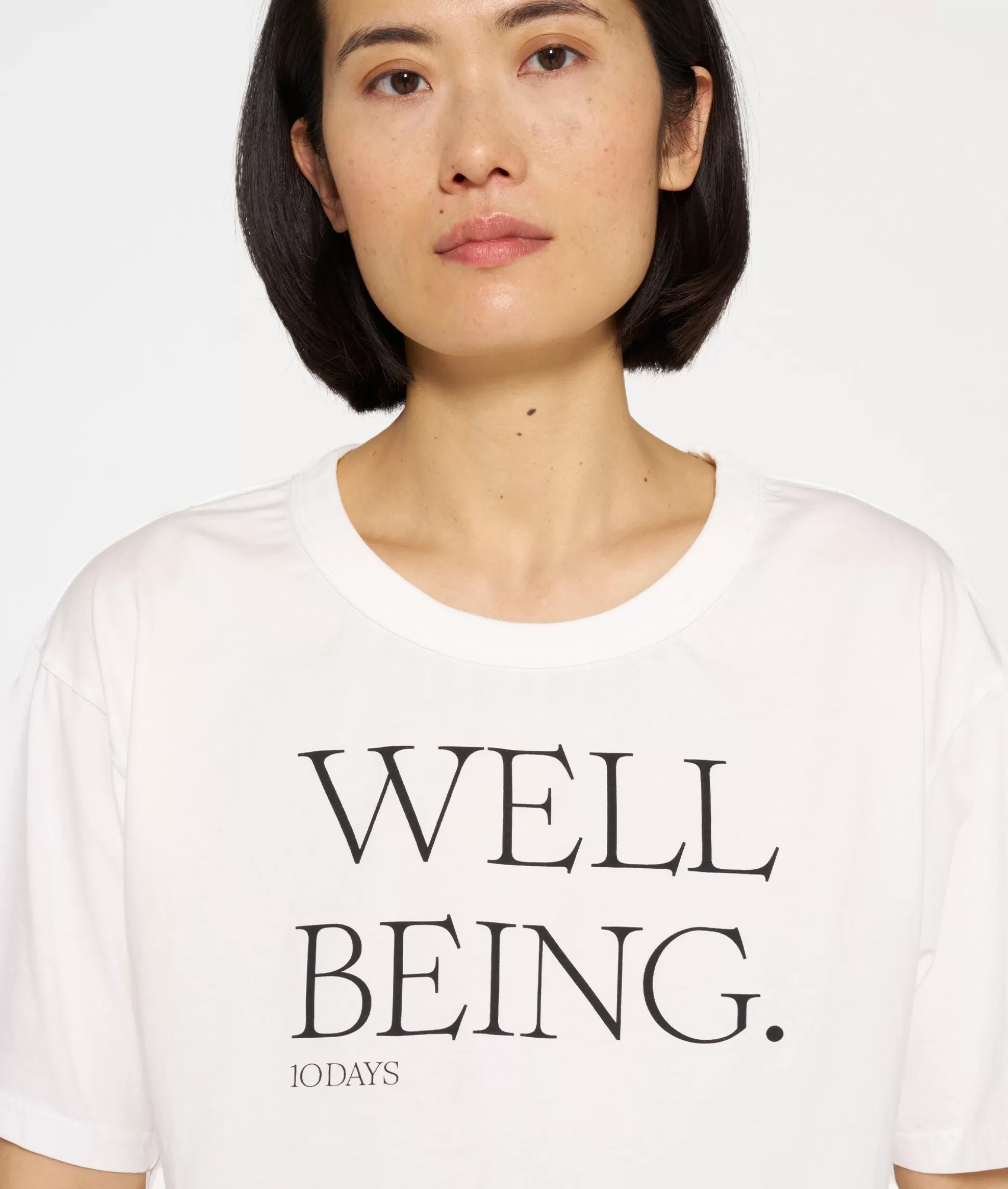 Cotton Tee Well Being>10DAYS Fashion