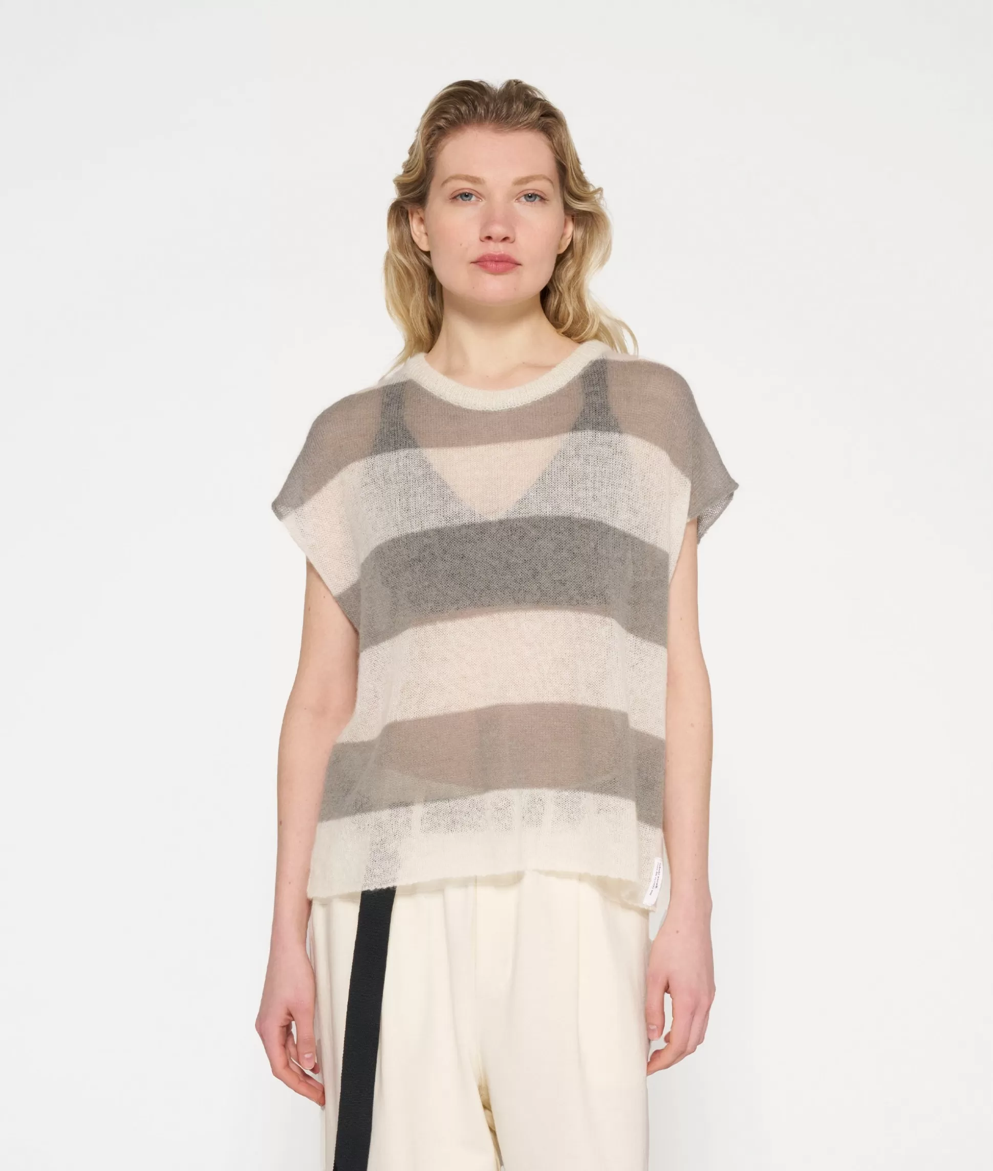 Knit Top Stripes>10DAYS Shop