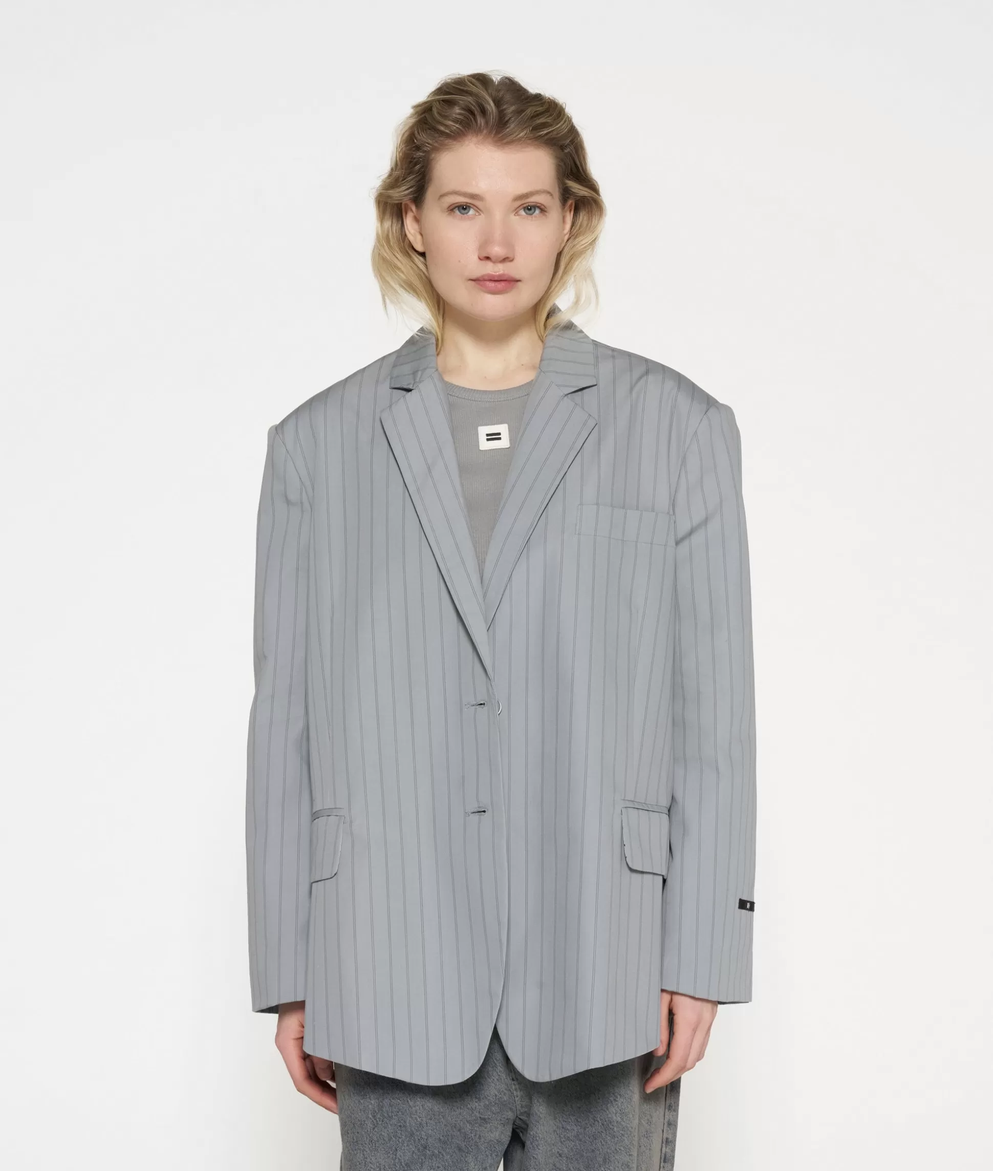 Oversized Pinstripe Blazer>10DAYS New