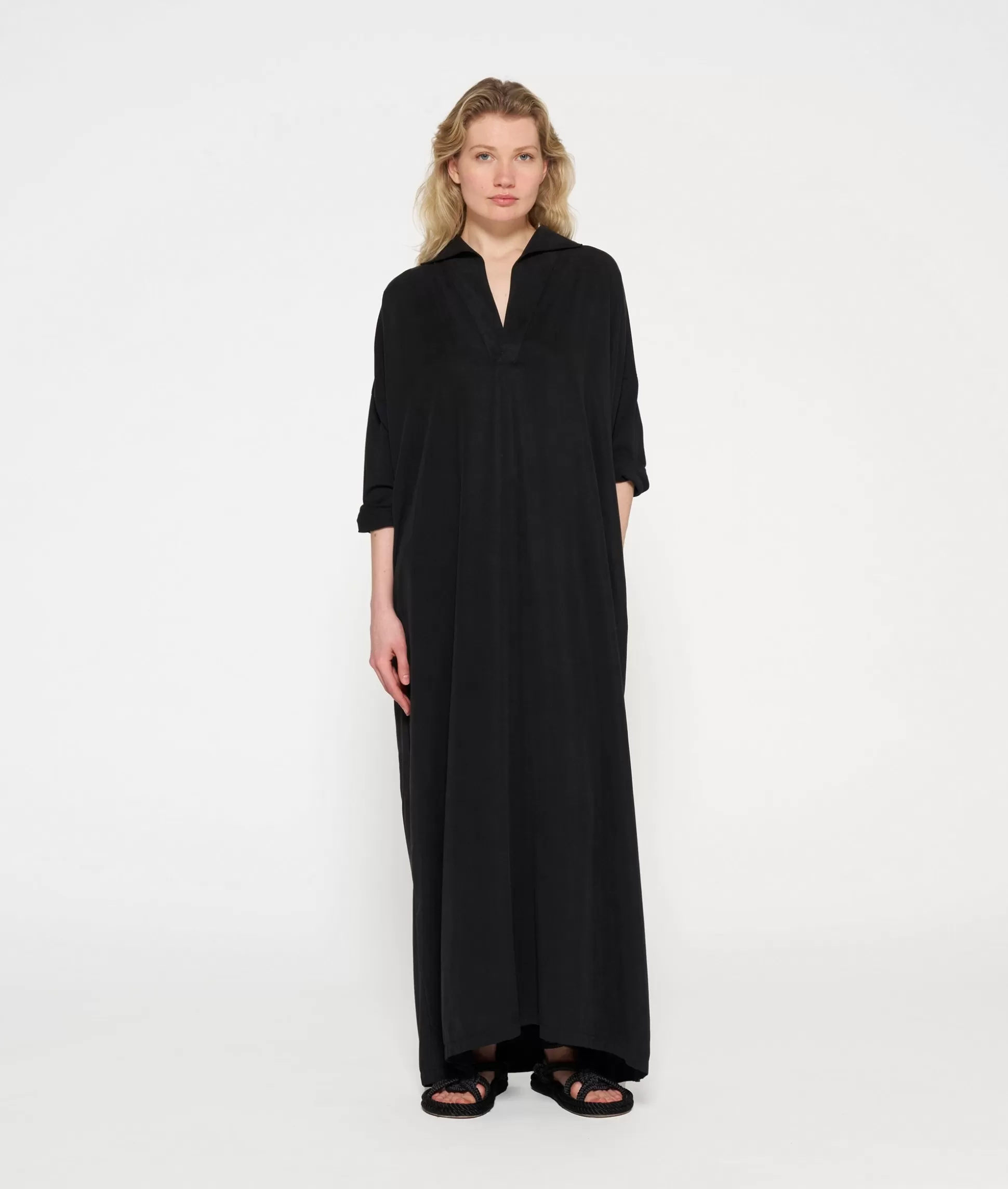 Standing Collar Maxi Dress>10DAYS Best Sale