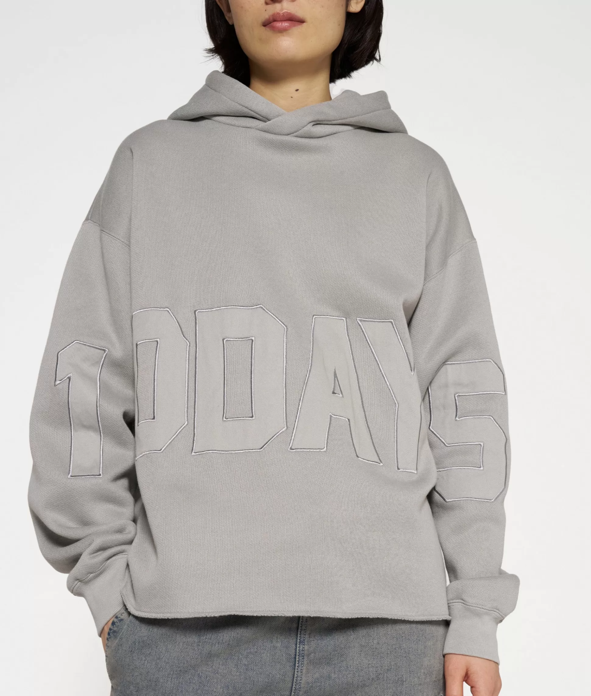 Statement Hoodie Logo Patch>10DAYS Cheap