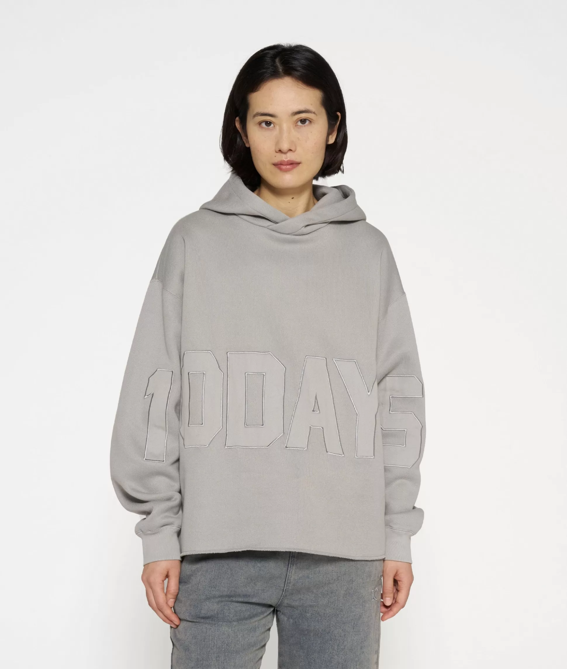 Statement Hoodie Logo Patch>10DAYS Cheap