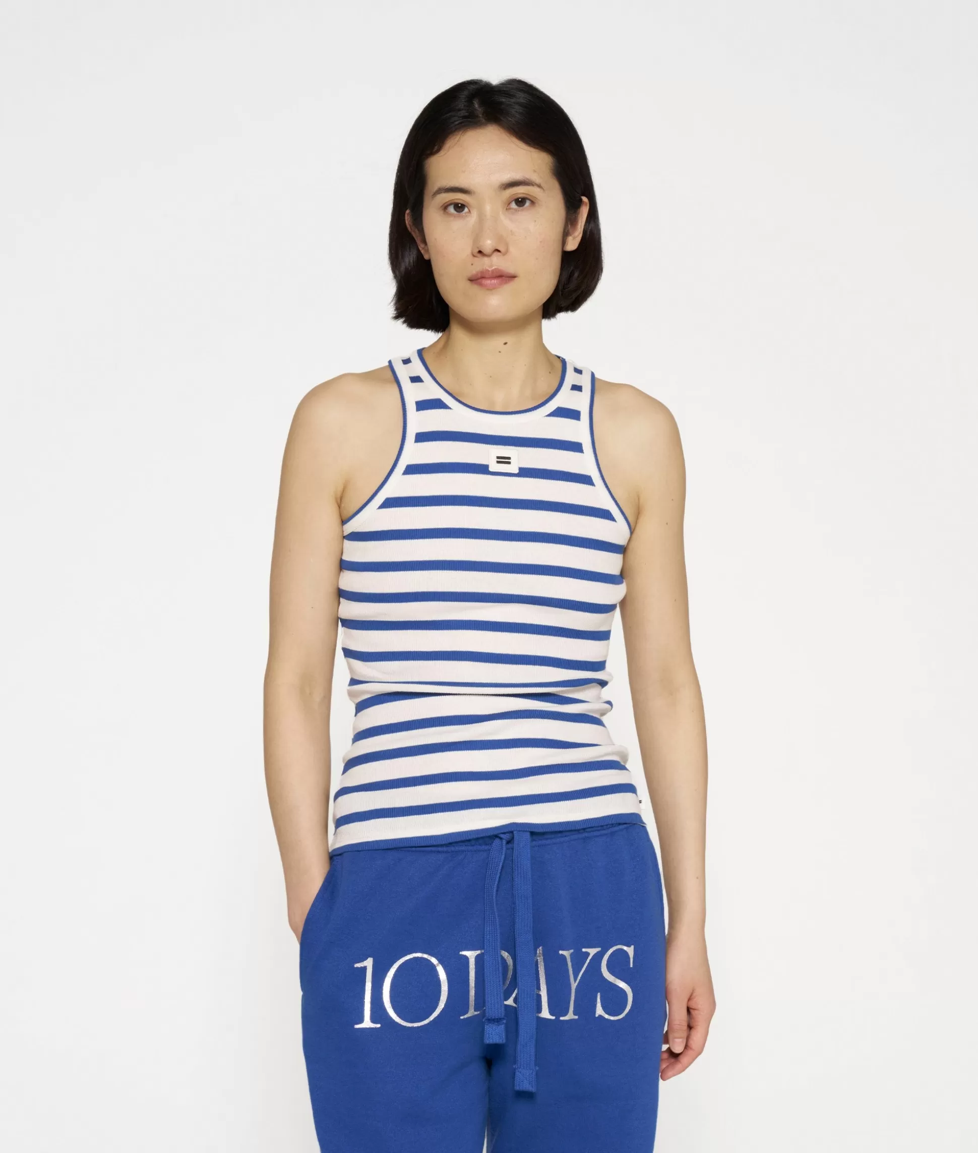 Tank Top Rib Stripes>10DAYS Shop