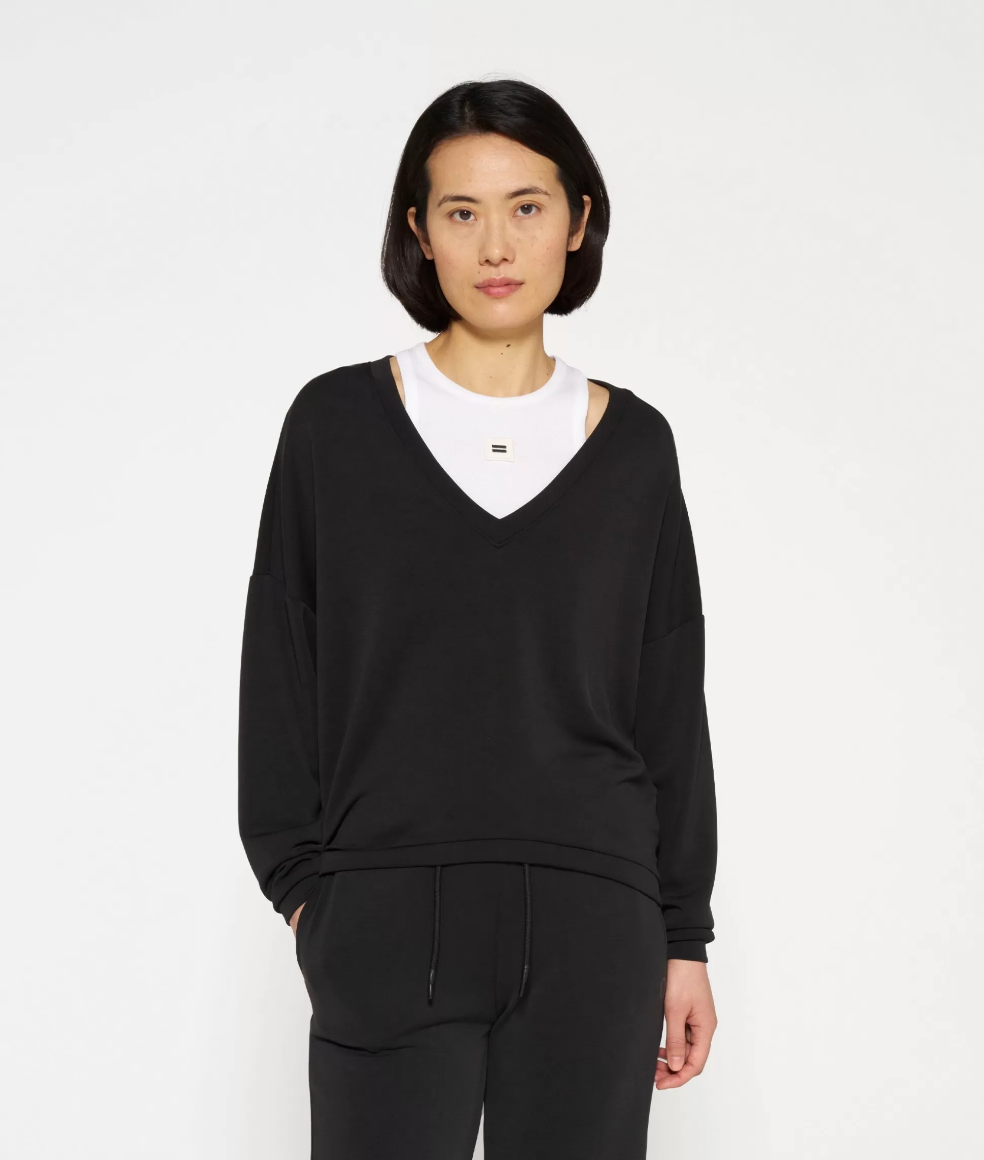 V-neck Sweater Scuba>10DAYS Discount